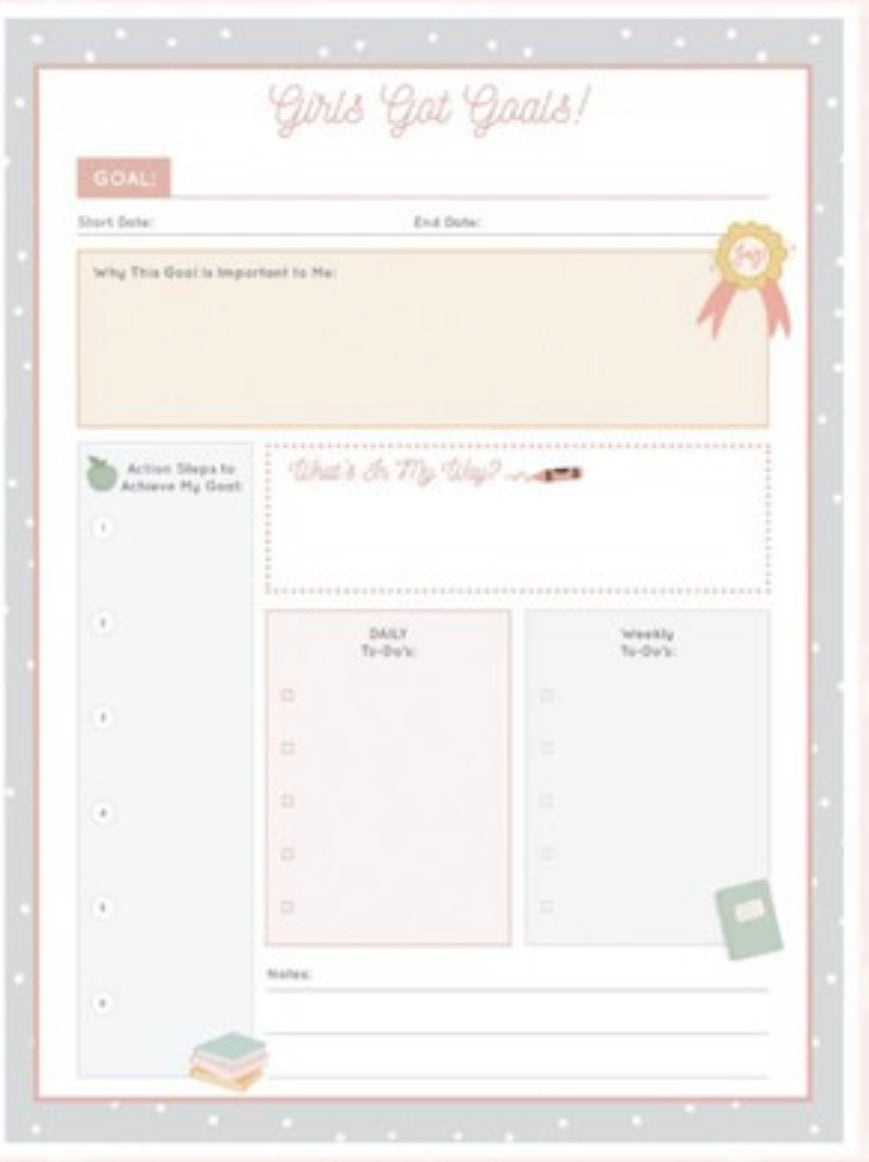 Girls Got Goals Planner Printable – Live Sweet Shop