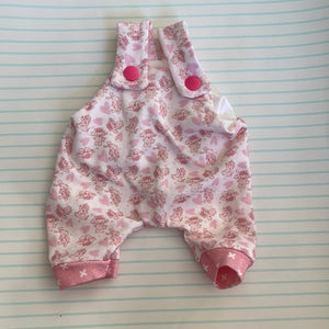 13 inch Shaggy cow heart romper