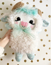 Load image into Gallery viewer, Cream with mint plushie