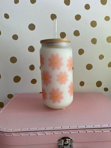 Smile Flowers Glass