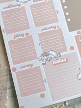 Load image into Gallery viewer, 8x10.5 Pink Cows Weekly Planner Notepad