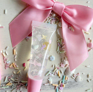 Unicorn and Stars Confetti Tube Lipgloss