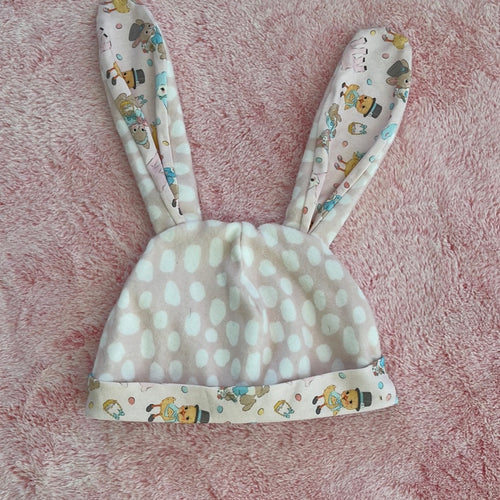 Kids Vintage Easter pink dot hat