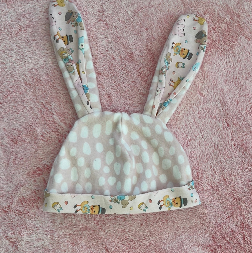 Kids Vintage Easter pink dot hat