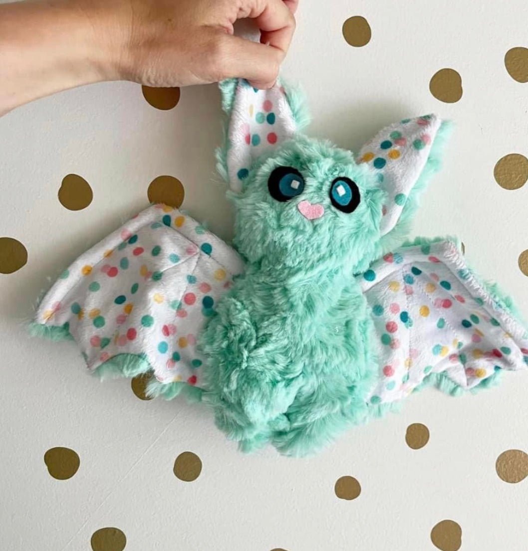 Mint plush bat