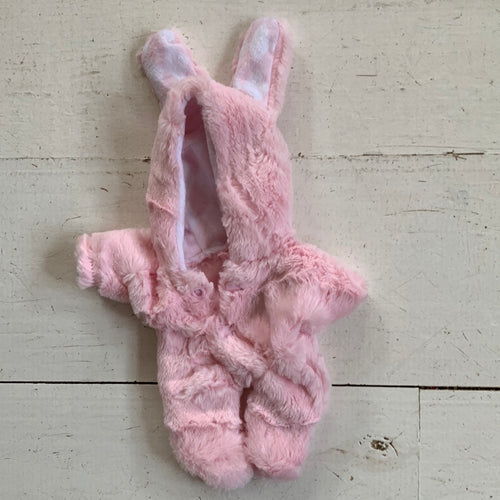 8 inch Pink bunny suit