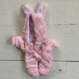 8 inch Pink bunny suit