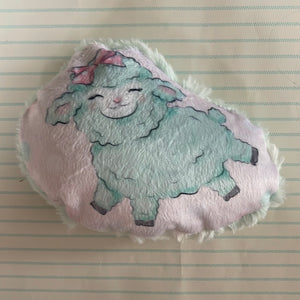 Chubby lamb mini pillow mint