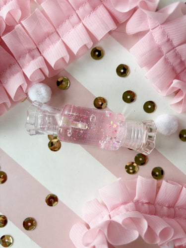 Neon Pop Pink Sparkle Candy Lipgloss