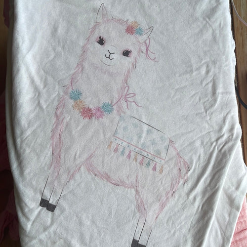 Adult small Llama long sleeve tshirt