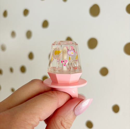 Floral Pig Ring Pop Lipgloss