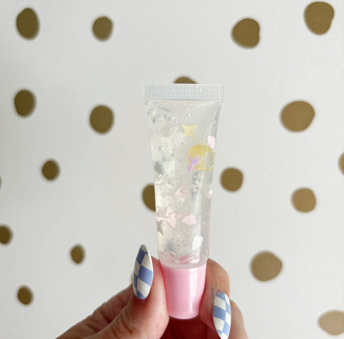 Unicorn and Stars Confetti Tube Lipgloss