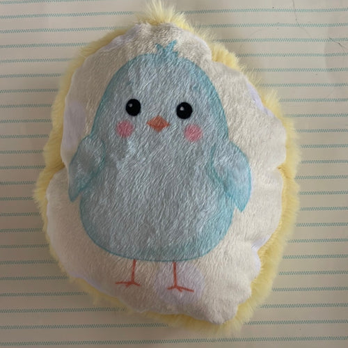 Blue chick mini pillow