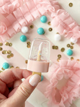 Load image into Gallery viewer, Neon Pop Pink Sparkle Popsicle Lipgloss