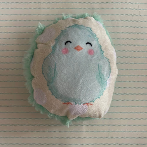 Mint chick mini pillow