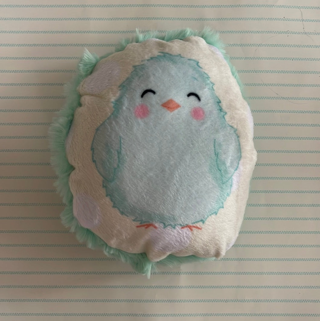 Mint chick mini pillow