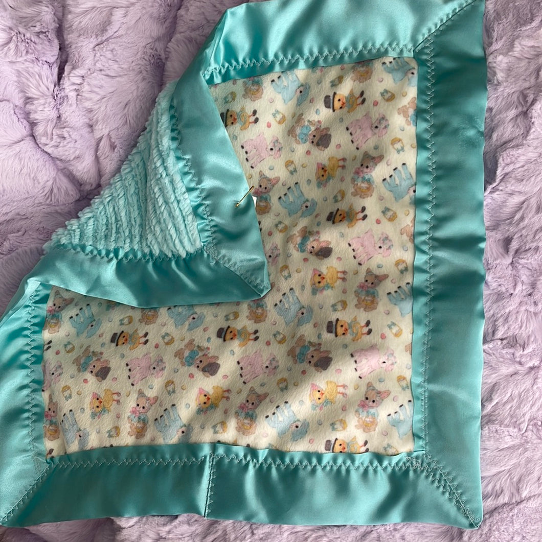 Vintage East baby blanket