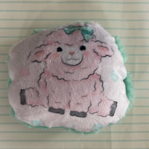 Chubby lamb mini pillow pink