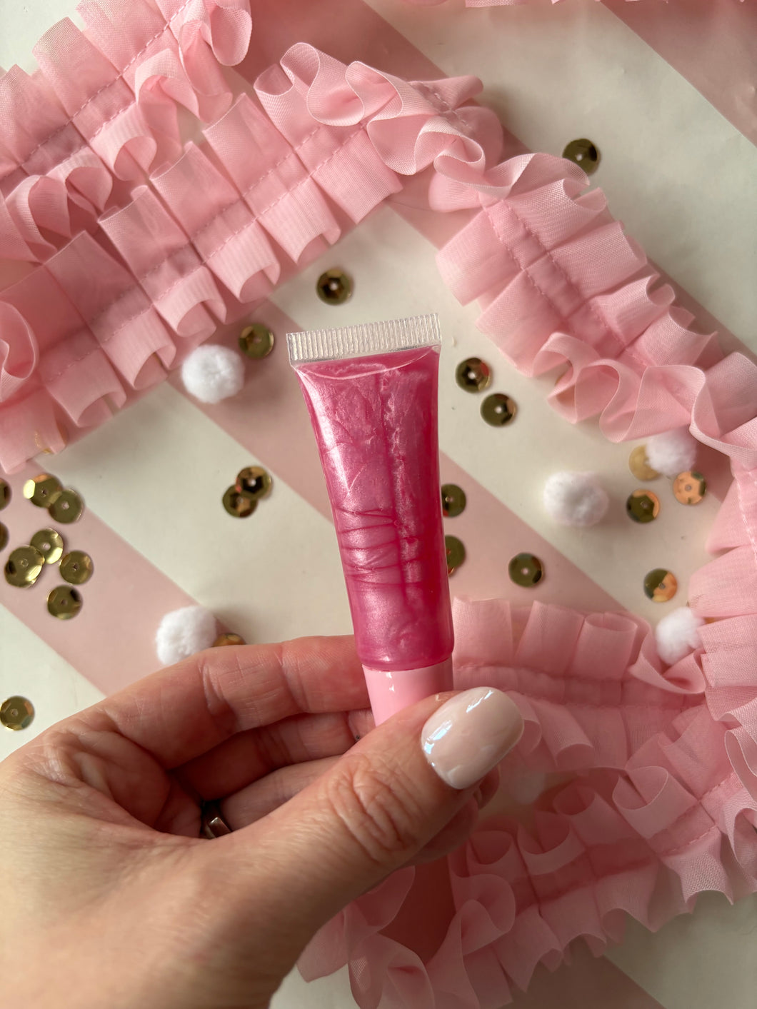 Cool Pink Lipgloss Tube
