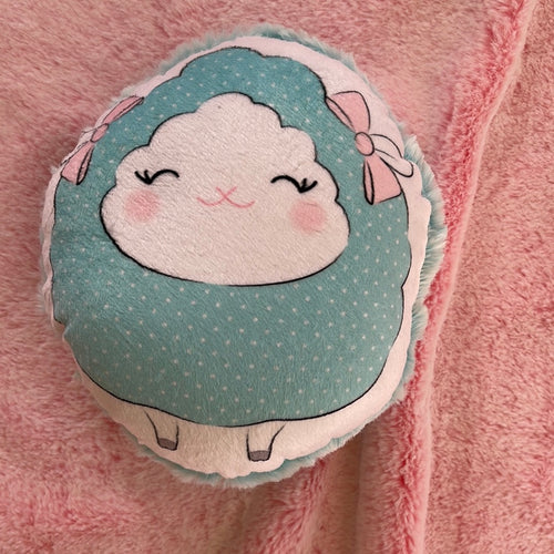 Mint lamb pillow small