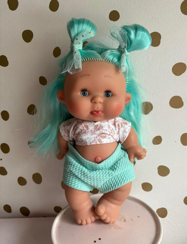 Mint hair shaggy cow outfit Pepote