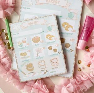 4x5 Bakery Imaginative Play Notepad