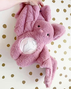 Large dusty rose bat