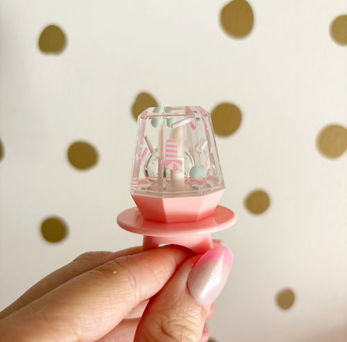 Pink Candy Cane Ring Pop Lipgloss
