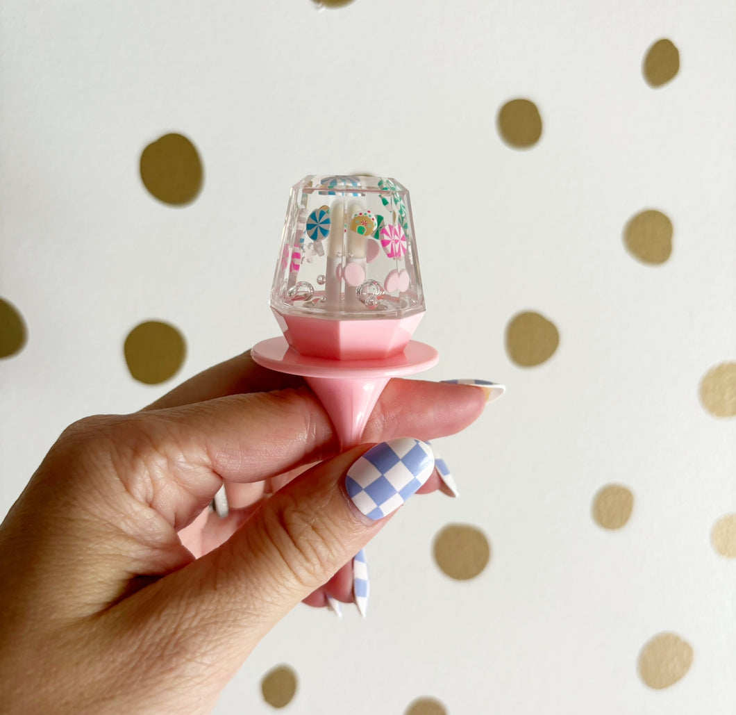 Peppermint Gingerbread House Ring pop Lipgloss