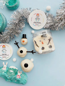 Snowman play dough set