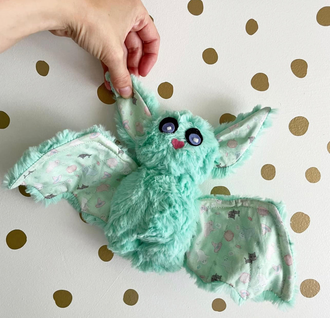 Mint bat plushie