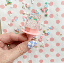 Load image into Gallery viewer, Peppermint Gingerbread House Ring pop Lipgloss