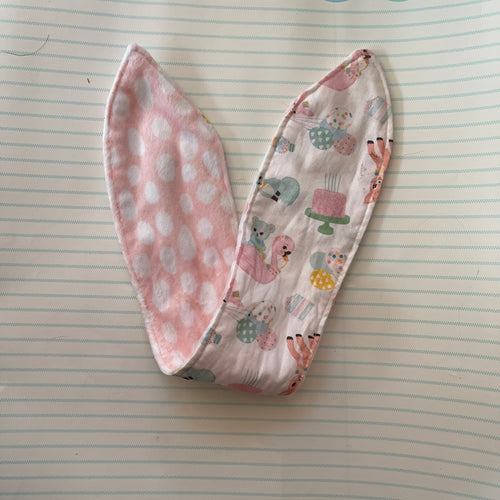 Pink spot and woodland critters party head band kids