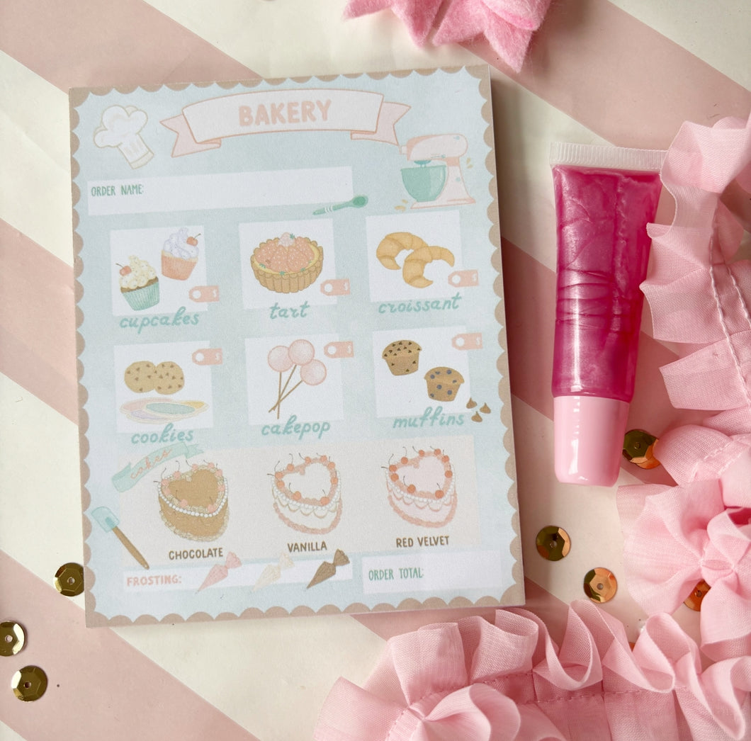 4x5 Bakery Imaginative Play Notepad