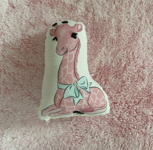 Pink Giraffe pillow