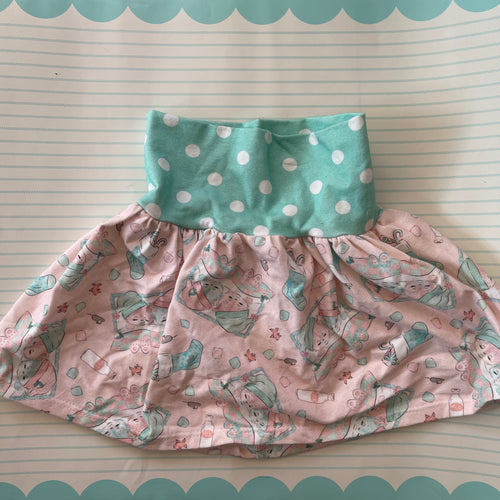 2T Christmas kittens skirt
