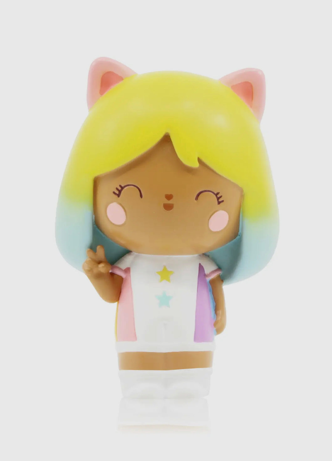 Mini figurine rainbow hair