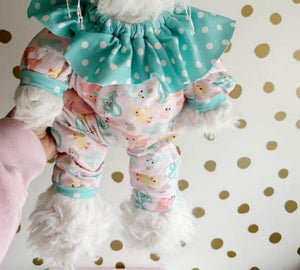 Mint cuddle cat plush and outfit