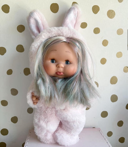 10” light pink fur doll costume