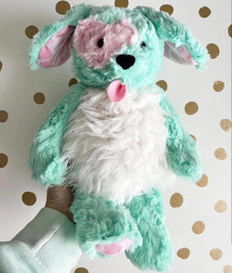 Mint heart patch plushie