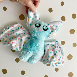 Blue plushie bat