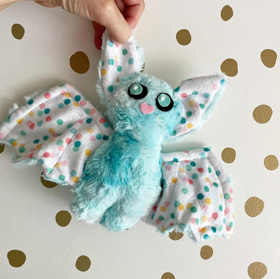 Blue plushie bat
