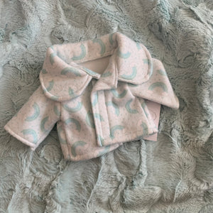 Blue rainbow doll jacket