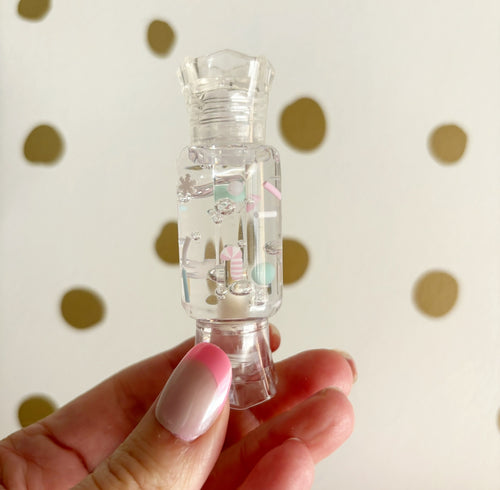 Pink Candy Cane Candy Lipgloss