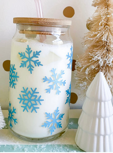 Snow flake glass