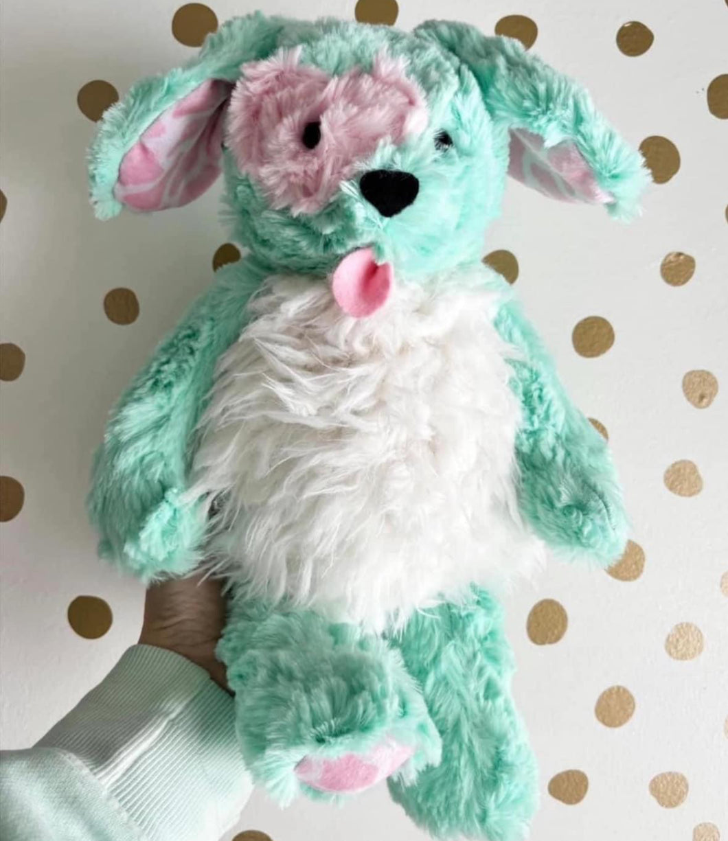 Mint puppy plushie