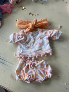 13” smile flower outfit