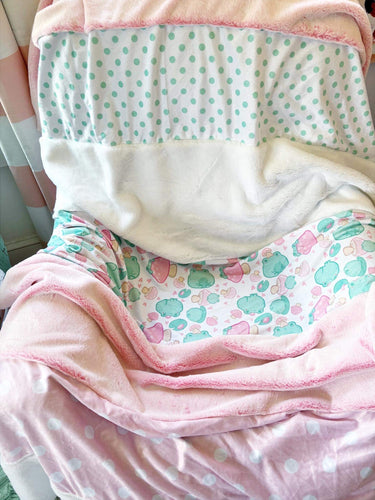 Large Frog striped blanket