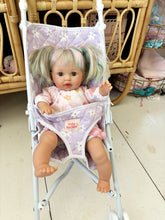 Load image into Gallery viewer, Purple daisy doll stroller
