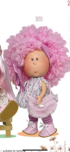 Preorder 3120 curly pink hair little Mia